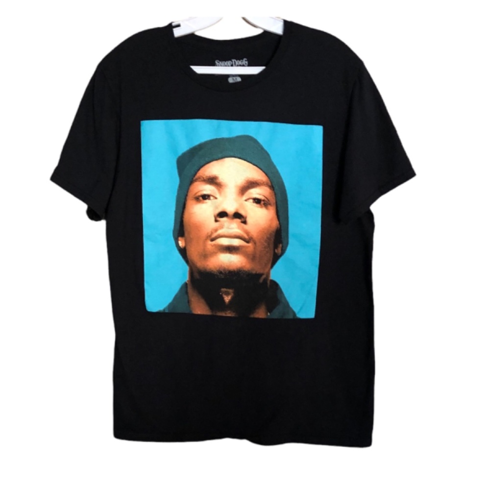 SNOOP DOGG Medium Hip Hop Rap T-Shirt Graphic Beanie crew neck